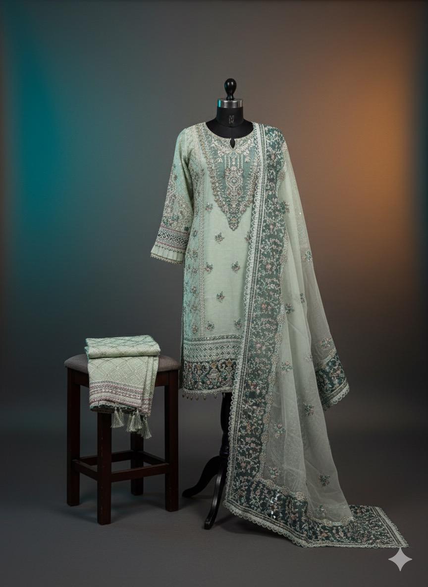Embroidered shalwar kameez Stiched
