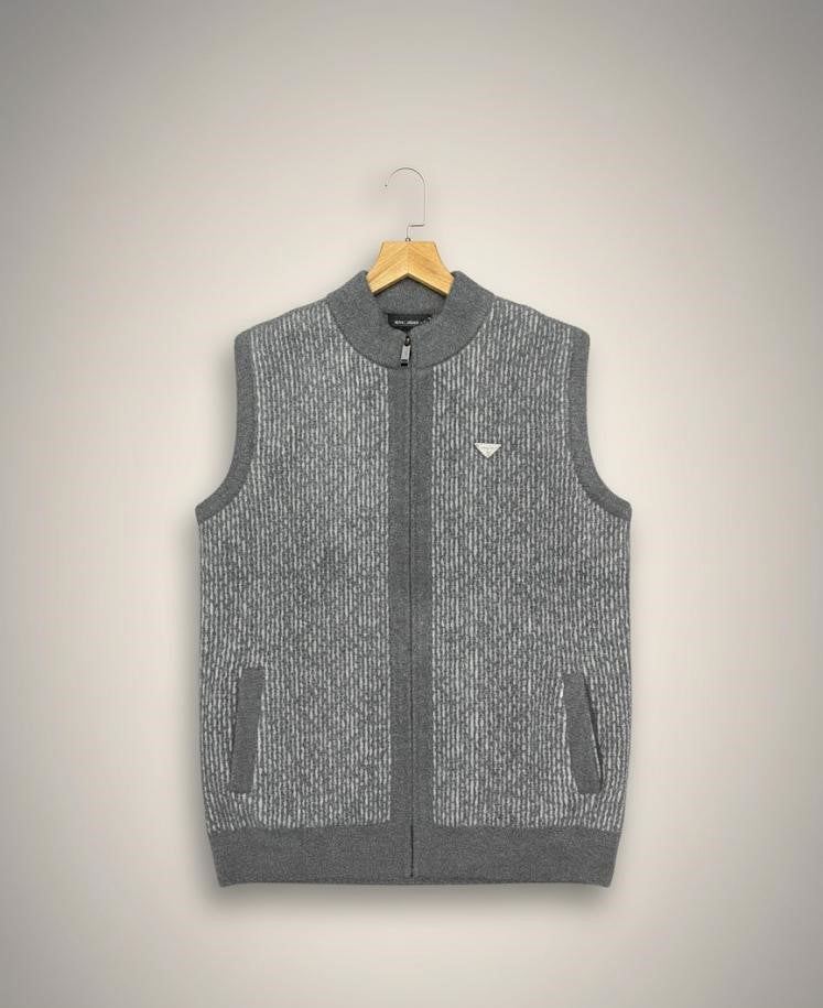 Men's Wool Sleeveless Sweater For Winter