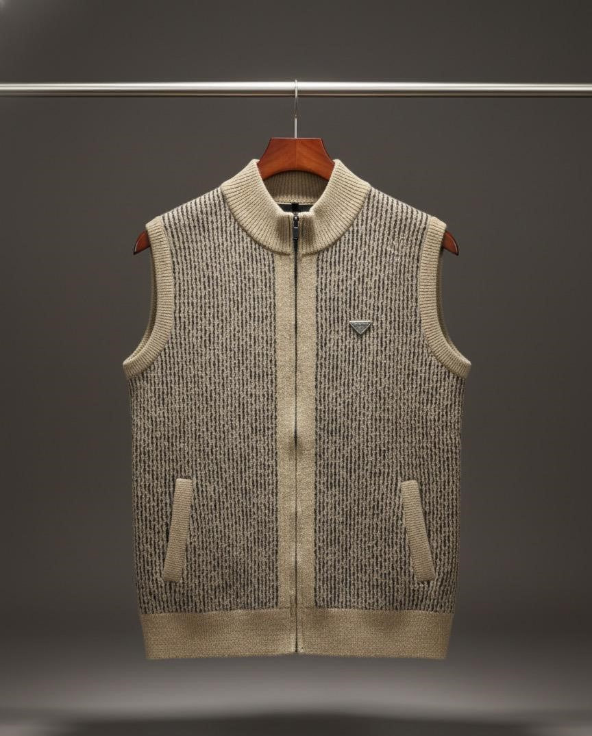 Vancort Men's Wool Sleeveless Sweater For Winter