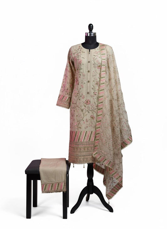 Embroidered Stiched Shalwar Kameez Suit