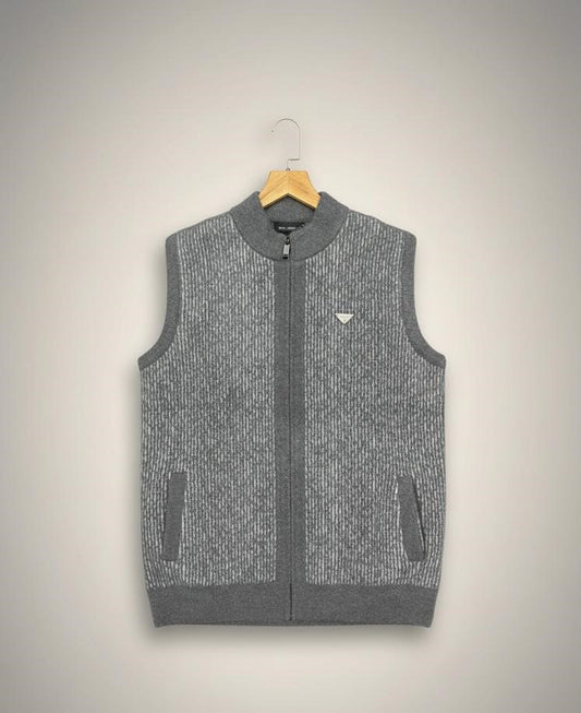 Men's Wool Sleeveless Sweater For Winter