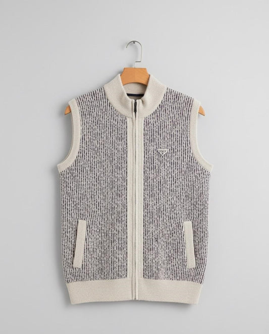 Men's Wool Sleeveless Sweater For Winter
